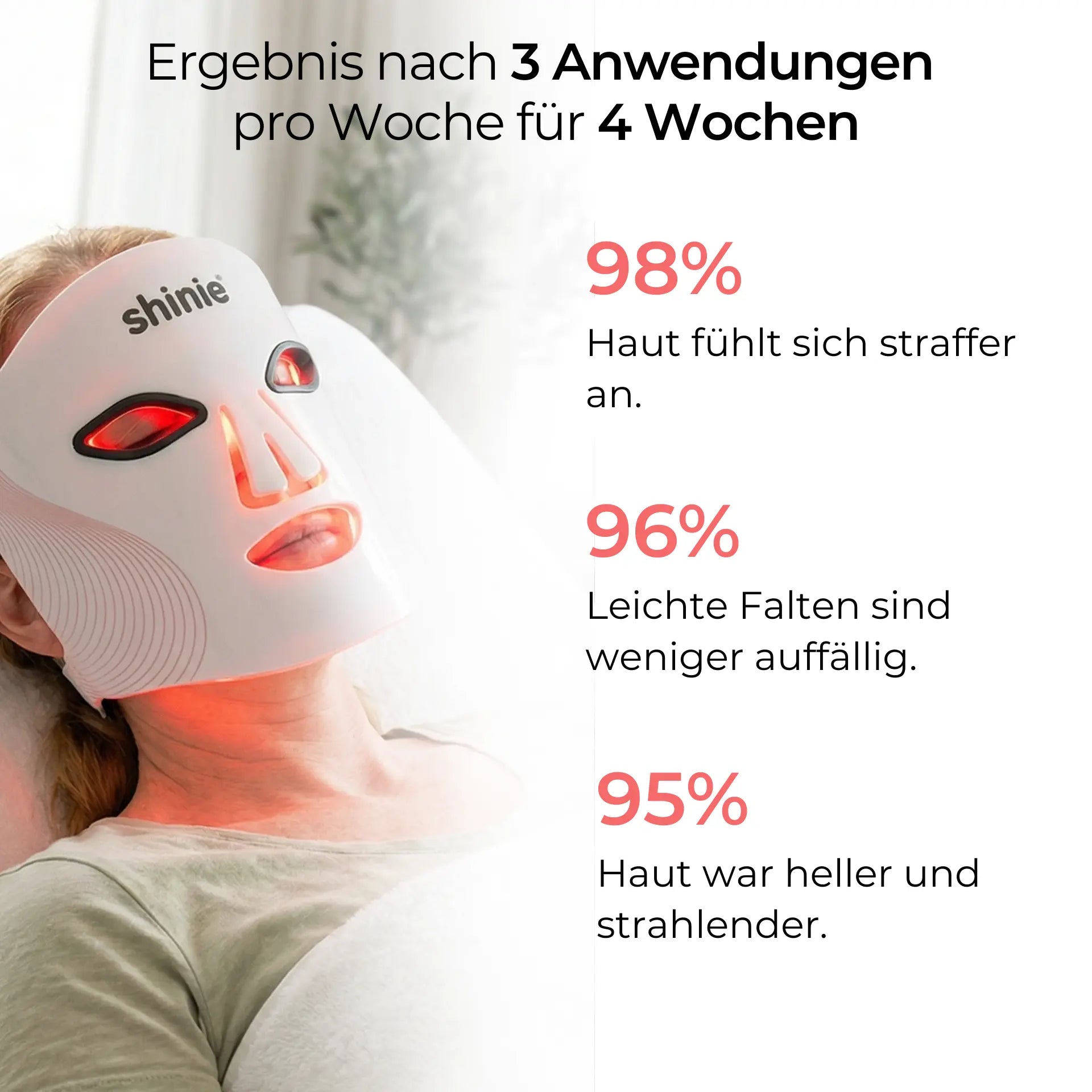 Anti-Aging Rotlichtmaske Photon X shinie