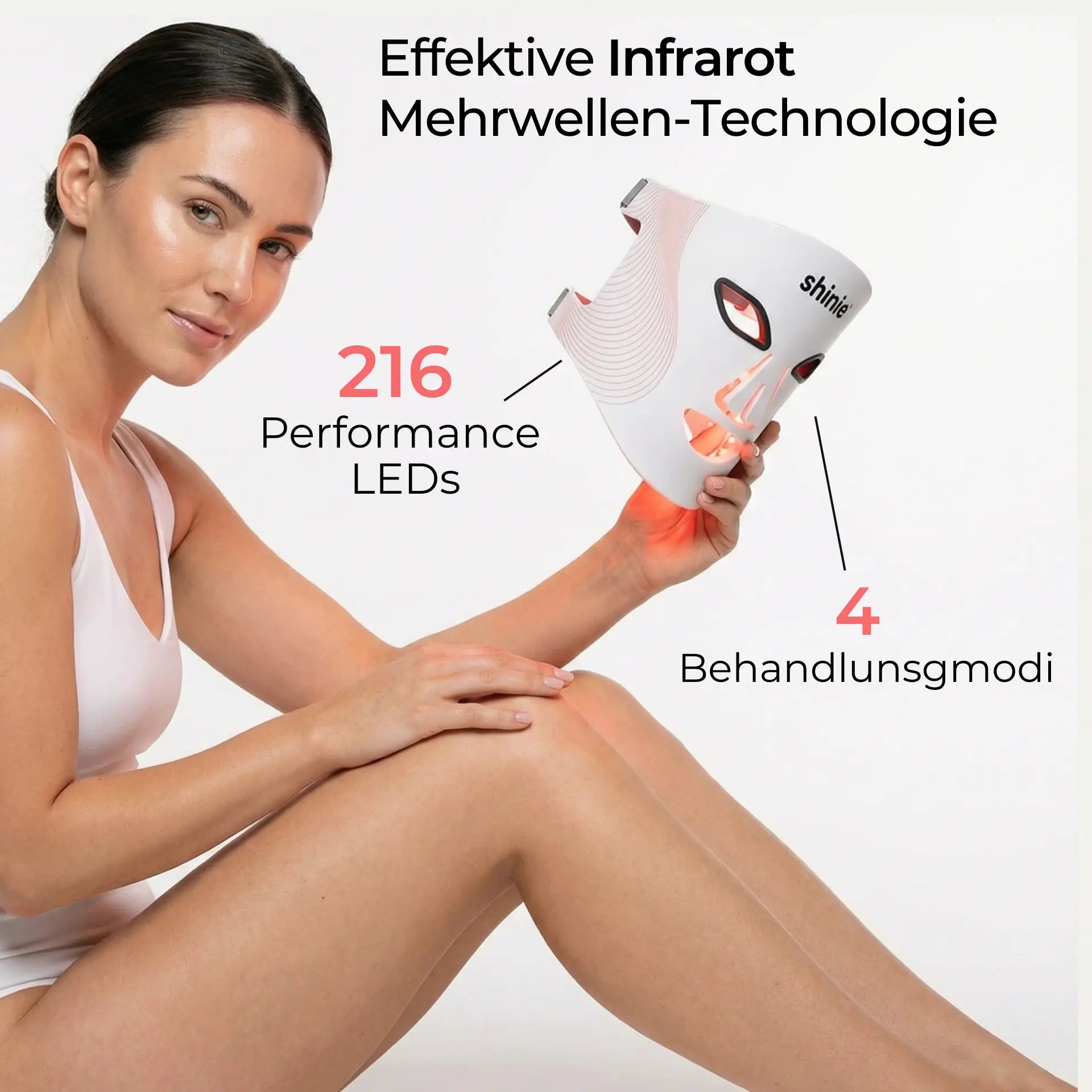 Anti-Aging Rotlichtmaske Photon X shinie